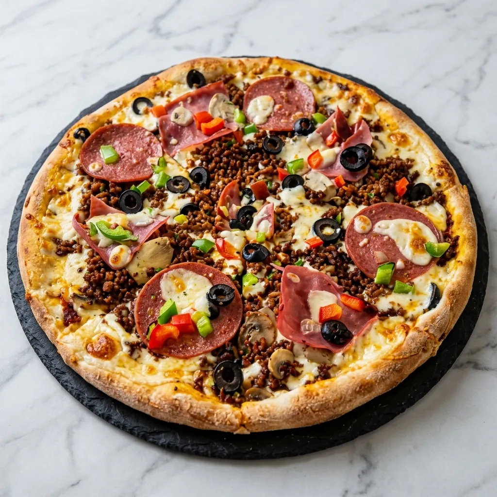 Iranian-style Makhloot Pizza in Old Strathcona, Edmonton