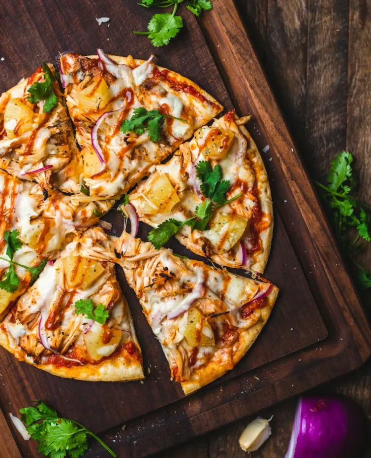 Halal pizza and kabab dishes at Checkers Pizza & Kabab on Whyte Ave, Edmonton