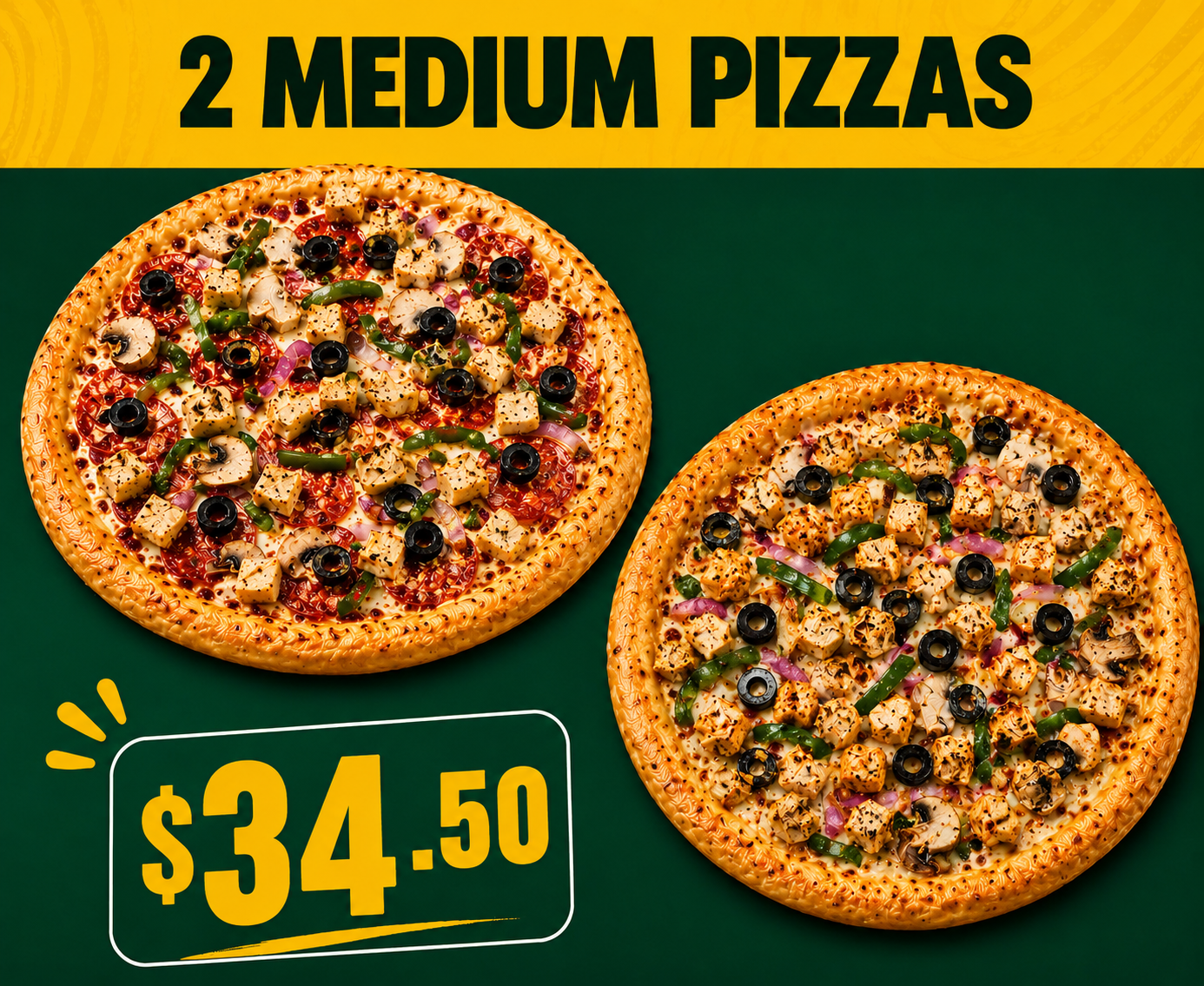 Checkers Pizza & Kabab special offer 11 on Whyte Ave, Edmonton
