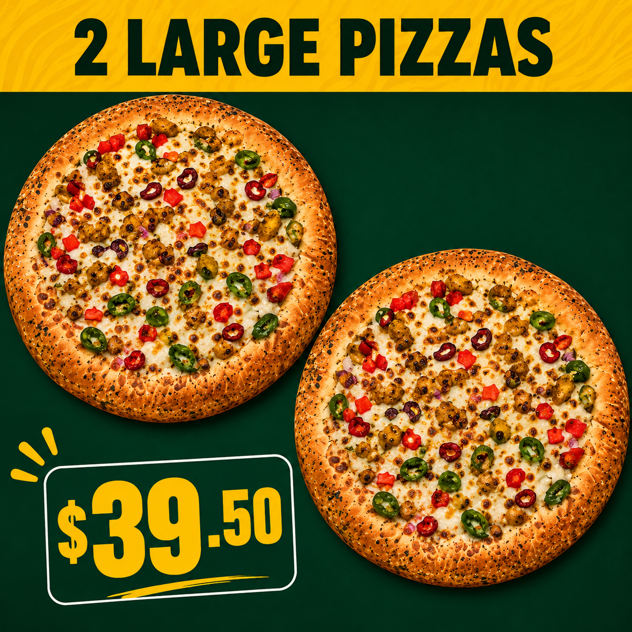 Checkers Pizza & Kabab special offer 12 on Whyte Ave, Edmonton